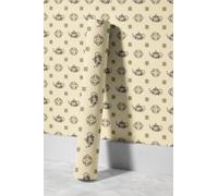 EHOMERY Papier Peint Design Fleuri Vintage Vinyle Élégance Rétro Européenne Bouilloire Gaming Cuisine Lavable Mural Papier Imperméable Et Facile À Nettoyer 45x200cm