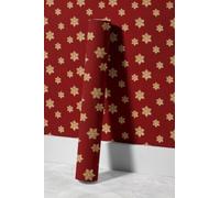EHOMERY Papier Vinyle Imprimable Peint Autocollant Waterproof Noël Flocon de Neige Rouge Intissé Animaux New York Chambre Film Décoratif En Pvc Épais 45x300cm