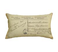 EHOMERY Rectangulaires Housse De Coussin Original Taie d'oreiller Matelassée Carte Postale d'art Vintage Soie Naturel Coton Brillant Luxueux Lisse 30x50cm