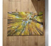 EHOMERY Tapis de Cuisine Un Peu Long Tapis Porte de Chambre Forêt Tapis de Cuisine Indienne Tapis Salle de Bain Original 40x60cm, Paillasson en Coton Décoratif Antidérapant