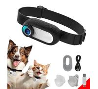 ehomful Collier pour caméra HD 1080p pour chat avec enregistrement vidéo sans fil Mini caméra de sport, petites caméras d'action, caméra corporelle pour animaux domestiques, cadeau d'anniversaire sans