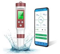 Ehomfy Mètre PH Piscine Numérique 4 en 1, Bluetooth Piscine Testeur D'eau Mesure TDS EC TEMP pH de Haute Précision 0-14 Phmètre de Qualité de l'eau pour Piscines Aquariums Hydroponiques et Spa