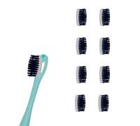 [EHOP] Lot de 8 Têtes de Brosse à Dents Rechargeables Compatibles | Bleu | Convient aux Adultes | Poils Medium | Fabriqué en France | Dentaire Écologique | Hygiène bucco-dentaire optimale