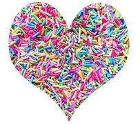 EHOPE 50 g de faux saupoudrés de résine pour nail art, loisirs créatifs, gâteaux, étui de téléphone (10 longs granulés de sucre bleu)