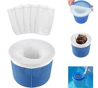 EHOTER Chaussette Skimmer Piscine, Chaussettes Skimmer Piscine avec Maillage Ultra-Fin, Réutilisable Chaussette Filtre Piscine pour Les Débris Et La Saleté Feuilles Cheveux (30 pièces)
