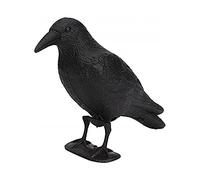 EHOTER Corbeau Anti-Pigeon Effaroucheur Oiseaux Exterieur, Corbeaux Noirs Factice comme Effaroucheur d'oiseaux, Répulsif Contre Les Pigeons pour Balcon Jardin Toit Et Terrasse (1 pièces)
