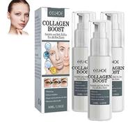 EHOTER EELHOE Lot de 3 sérums anti-âge au collagène EELHOE Crème anti-rides au collagène EELHOE pour le visage avec acide hyaluronique
