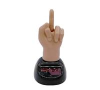 EHOTER Figurine Solaire pour Voiture Doigt d'honneur Figurine Tableau Bord Jouets Solaires Dansants Voiture Doigtn Décoration D'Intérieur pour Voiture (A)