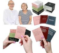 EHOTER Life Story Interview Kit Cards 150 Pièces Cartes d'entretien Histoires De Vie Kit d'entretien avec Cartes De Questions pour Apprendre à Connaître Les Parents Et Grands-Parents (150pcs)