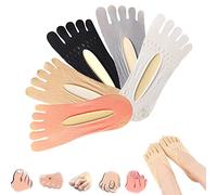 EHOTER Lot de 5 paires de chaussettes orthopédiques pour hallux valgus, chaussettes orthopédiques de compression pour les orteils, chaussettes de santé pour hallux valgus