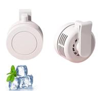 EHOTER Mini ventilateur électrique à clipser, Clip à 360 ° sur un mini ventilateur, réglable à 3 vitesses pour la randonnée en plein air le camping les voyages la ferme et le bure (Blanc)