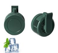 EHOTER Mini ventilateur électrique à clipser, Clip à 360 ° sur un mini ventilateur, réglable à 3 vitesses pour la randonnée en plein air le camping les voyages la ferme et le bure (Vert)