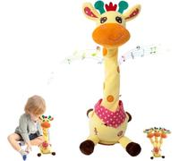 EHOTER Peluche Girafe Musicale, Jouet Girafe Qui Danse Et Parle, avec Chansons Mouvement Imitation Vocale Jouets Girafes Lumineux Qui Dansent Cadeau pour Enfants (Chargement)