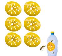 EHOTER Piège à Frelon Asiatique 6 Pièces Catcher Pièges Bouteille Hornets Piège à Insectes en Plastique Piège à Guêpe Abeille Pièges Catcher Jaune Piège (6 pièces)