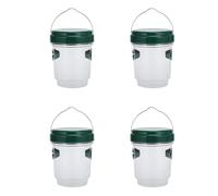EHOTER Piege A Guepes Et Frelons Exterieur À Suspendre Piege Frelon Asiatique Piege A Mouche pour Bouteille Plastique Jardin Balcon Piege Moustique, Mouche, Moucheron (Vert*4)