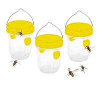 EHOTER Piege A Guepes Et Frelons Exterieur À Suspendre Piege Frelon Asiatique Piege A Mouche pour Bouteille Plastique Jardin Balcon Piege Moustique, Mouche, Moucheron (3 Pièces)