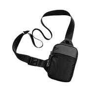 EHOTER Sac À Bandoulière Imperméable Sacoche Anti Vol Sac De Poitrine Avec Double Poche Pratique Pochette Téléphone Portable Unisexe Sac À Épaule Pour Voyage Travail (Noir)