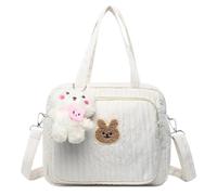 EHOTER Sac De Maternité Pour Bébé Matelassé Grande Capacité - Couche Maternelle, Toilette, Bagage Maman Voyage Fourre-Tout - Cadeau Pour La Mère (Blanc)