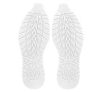 EHOTER Semelle Extérieure en Caoutchouc Antidérapant Semelle De Rechange Complète pour Baskets Kit D'outils De Réparation De Semelles De Talon Avant (L,Blanc)