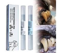 EHOTER Stylo à brosse à dents pour animaux de compagnie, stylo de nettoyage des dents de chien, kit de réparation des dents pour animaux domestiques, blanchiment et nettoyage des dents pour chien,