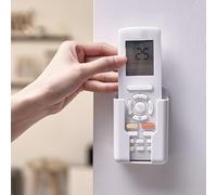 EHOTER Support Mural De Télécommande Support De Télécommande Universel Blanc pour Climatiseur Boîte De Rangement à Distance pour Téléphone Portable pour La Maison Et Le Bureau