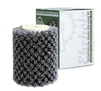 EHRHOLZ® Brosse abrasive compatible avec ponceuse à brosse Makita 9741 | Brosse à structurer | Brosse de satin | Qualité professionnelle | Pour le traitement du bois et du métal (nylon, grain 100)