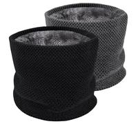 ehsbuy Cache Cou Homme Polaire Hiver Tour De Cou Thermique Chaleur Tricot Epais Ski Echarpe Snood Neck Warmer Femmes Cadeau pour Vélo Moto Sport
