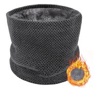 ehsbuy Cache Cou Homme Polaire Hiver Tour De Cou Thermique Chaleur Tricot Epais Ski Echarpe Snood Neck Warmer Femmes Cadeau pour Vélo Moto Sport
