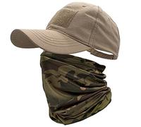 ehsbuy Camo Casquette Homme avec Refroidissement Cache-Cou Casquettes de Baseball Visage Écharpe Armée Tactique Militaire Chapeau Tour de Cou pour Courir Chasse Cyclisme Sports