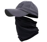 ehsbuy Camo Casquette Homme avec Refroidissement Cache-Cou Casquettes de Baseball Visage Écharpe Armée Tactique Militaire Chapeau Tour de Cou pour Courir Chasse Cyclisme Sports