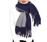 ehsbuy Echarpe Femme Cachemire Hiver Cadeau Femme Réversible Pashmina Longues Grande Épais Chaude Écharpes avec Gland Pour Cadeau Mariage