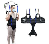 Ehucon Harnais de Marche pour Lève-Personne avec Coussin Épais, Double Sécurité Ceinture et Code Couleur - Élingue de Levage Confortable pour Rééducation (230kg+)(Moyen) (Medium)