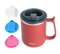 Ehucon obelet de Boisson Régulateur pour Dysphagie - Tasse à Débit Lent avec Options de Gorgée 5 ml / 10 ml / 15 ml, Aide à la Déglutition pour Adultes, Prévention des Étouffements (Rouge)