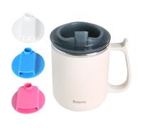 Ehucon obelet de Boisson Régulateur pour Dysphagie - Tasse à Débit Lent avec Options de Gorgée 5 ml / 10 ml / 15 ml, Aide à la Déglutition pour Adultes, Prévention des Étouffements (Blanc)