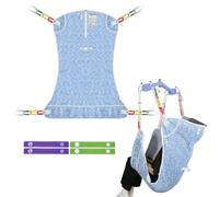 Ehucon Sangle de Levage Universelle pour Patient, Sangle de Levage Médical pour Positionnement au Lit/Bain/Transfert pour Personnes Âgées, Handicapées, Patients Alités (Branche bleue, Petit)