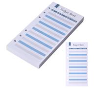 Ehuihuan 60 Feuilles de Budget A6 avec 6 Trous, Recharges pour Classeur Budget A6, Planificateur Budget Français, Enveloppes Budget et Carnet Budget