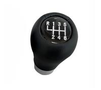 EHWLFVX Vitesse Pommeau Pour BMW 1 3 5 6 Serie E46 E53 E60 E61 E63 E65 E81 E82 E83 E87 Pommeau De Levier Vitesse 5/6 Voiture Avec Couvercle Botte En Cuir(Shift knob 6 speed)