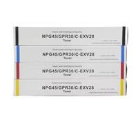 EHxCUF Cartouche de Toner Compatible 4pc Compatible avec Advance C5051 C5045 C5250 C5255 GPR-30 C-Exv28 NPG45 Japon Color Copier ImagerUnner Remplacement