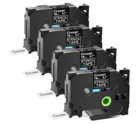 EHxCUF Radeau de Pochoir Compatible Ste-141 151 161 Compatible avec Le Fabricant d'étiquettes PT-D600 Métal électrolytique Métal Non adhésif Utilisation Mobile(4PK 18mm Ste-141)