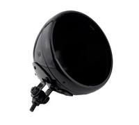 EHYSYN Moto Projecteur Avant Coque de phare LED pour Harley Honda Chopper, support inférieur, couvercle de phare LED de 7 pouces, boîtier de seau(Gloss Black)