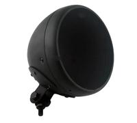 EHYSYN Moto Projecteur Avant Coque de phare LED pour Harley Honda Chopper, support inférieur, couvercle de phare LED de 7 pouces, boîtier de seau(Matte Black)