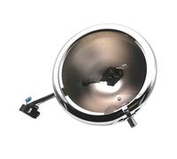 EHYSYN Moto Projecteur Avant Couvercle de boîtier chromé DRL pour phare de moto, Convient pour Harley Dyna Sportster XL 5 3/4 pouces