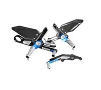EHYSYN Sélecteur Vitesse Gear Shifter en Métal Kit de repose-pieds et pédales arrière en fibre de carbone pour moto BMW S1000RR S 1000RR S1000 RR 2021 2022 Manette Levier de Changement(Black pedal)