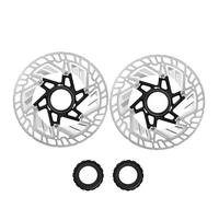 EHYSYN Vélo de Frein à Tambour Vélo Centerlock Rotor 160mm disques de Frein VTT Route vélo Disque hydraulique Rotor 160 Mm Disque de Frein VTT pièce de vélo(2PC-MT860-Silver)