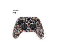 EI 15-1 Pcs Coque en silicone souple avec motif peint et impression par transfert d'eau pour manette