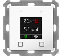 EIB, KNX, régulateur de température ambiante Smart 55 avec écran couleur, finition blanche brillante