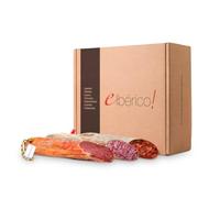 Eibérico - Coffret de Charcuterie de Cebo - ½ Longe de Cebo, ½ Chorizo Cular, ½ Saucisson Cular (env. 600g chacun) - Sélection Premium de Charcuterie
