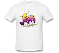 EIBQLOAPD Men's Jem and The Holograms Logo T-Shirt
