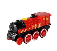 Eichhorn 100001303 - Train, Locomotive électrique, Assortiment - Nouvelle Version améliorée - avec Quatre Roues motrices - Piles incluses