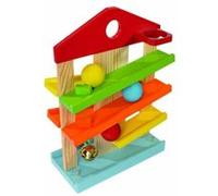 EICHHORN - 100002025 - JEUX D'EVEILS - MAISON EN BOIS - ROULE BOULE 25X12X34 CM G